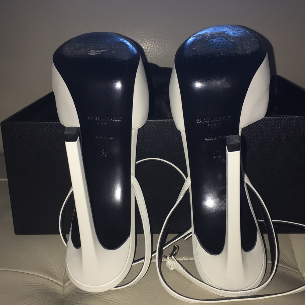 Saint Laurent White Platform Heels- size 39 - Picture 5 of 6